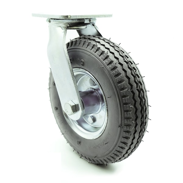 8 Inch Gray Pneumatic Wheel Swivel Caster